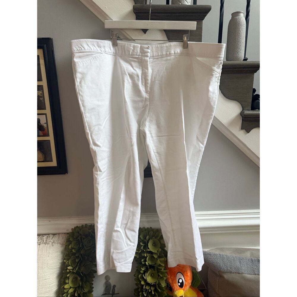Avenue White Comfort Waist Pants sz 24P